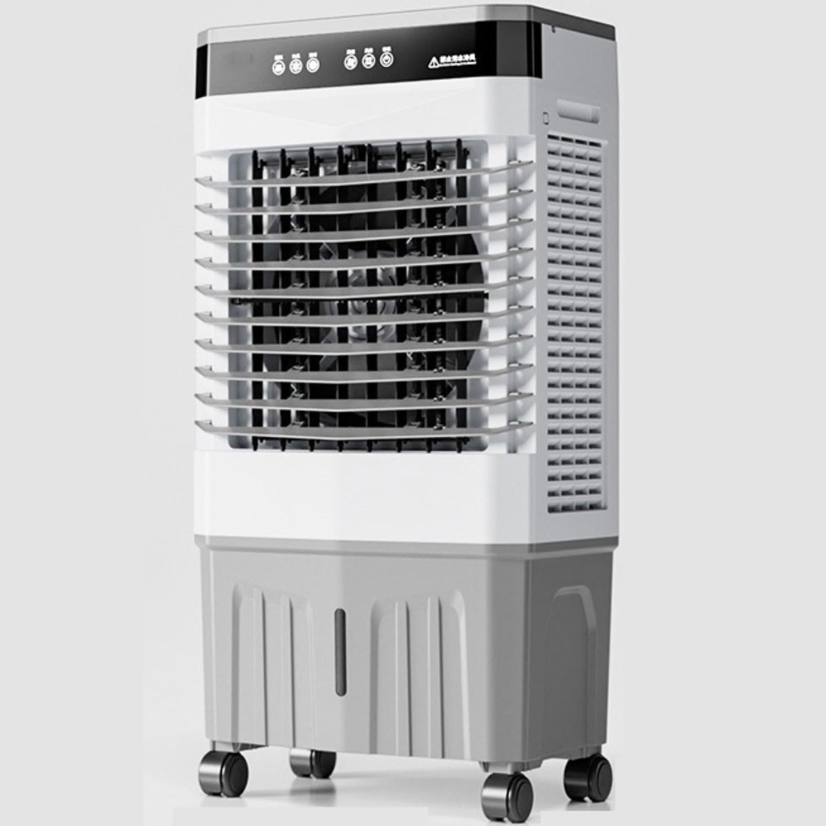 Ventoinha de torre, Generic, com temporizador, com rodas, Branco / Cinzento, para uso diário