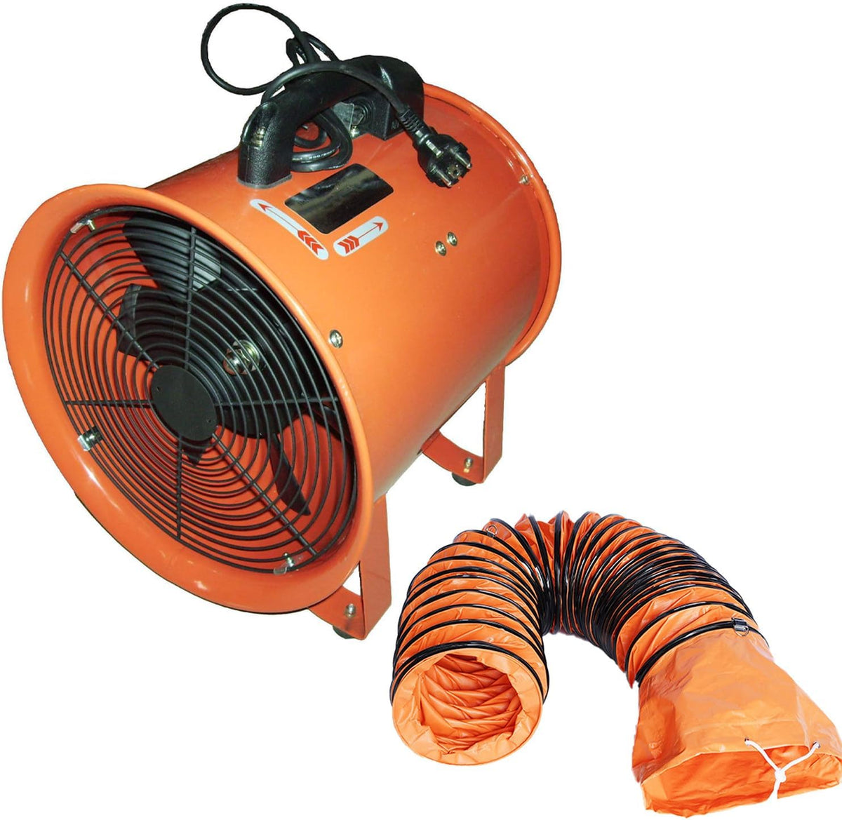 Soprador de folhas, CelyToe, IP44, 220V, dobrável, Laranja / Preto, para utilização no exterior