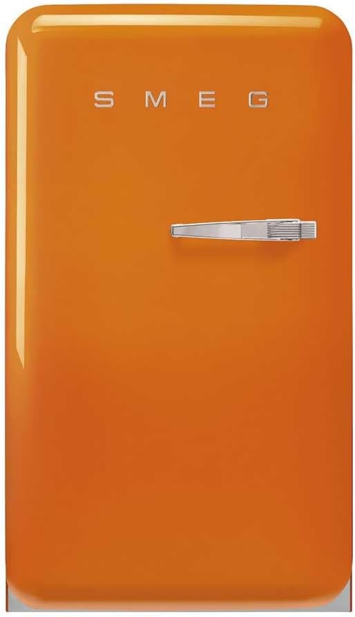 Frigorífico combinado, Smeg, FAB10LOR6, 0.97 m, 68,1 kg, Laranja, para uso diário
