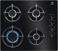 Placa de cozinha, Electrolux, EGG6407K, vidro, Preto, para a cozinha