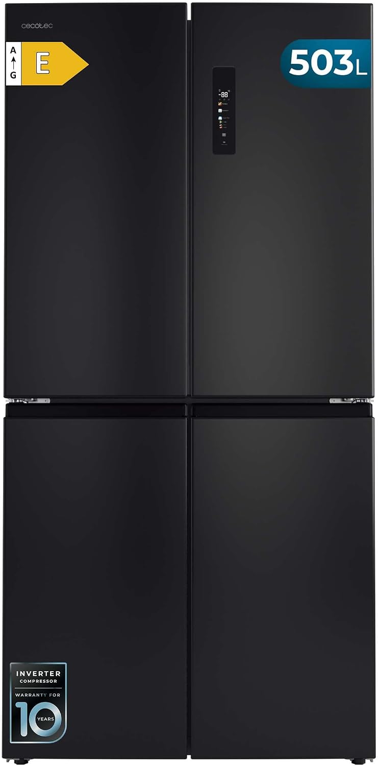 Cecotec, Frigorífico combinado, 503 L, 5 cm, 3 cm, com gavetas, Cinzento, para uso diário
