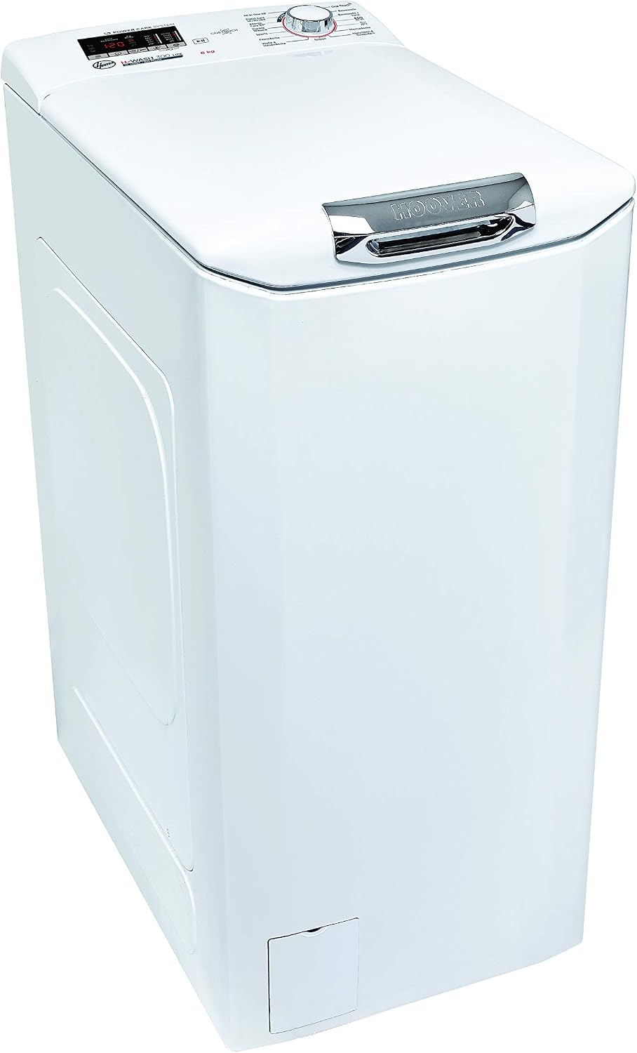 Máquina de lavar roupa, Hoover, H-WASH, 6 kg, 86 × 40,5 × 60 cm, Branco, para uso diário