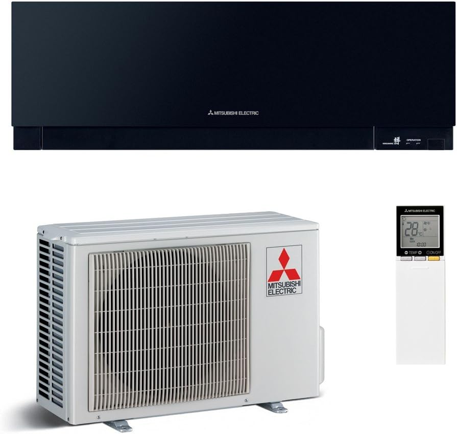 Ar condicionado split, Mitsubishi, ELECTRIC, classe energética A, com rodas, Preto / Branco, para uso diário