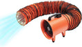 Soprador de folhas, PINYELIN, 320W, 3300 U/min, aço, Laranja / Preto, para utilização no exterior