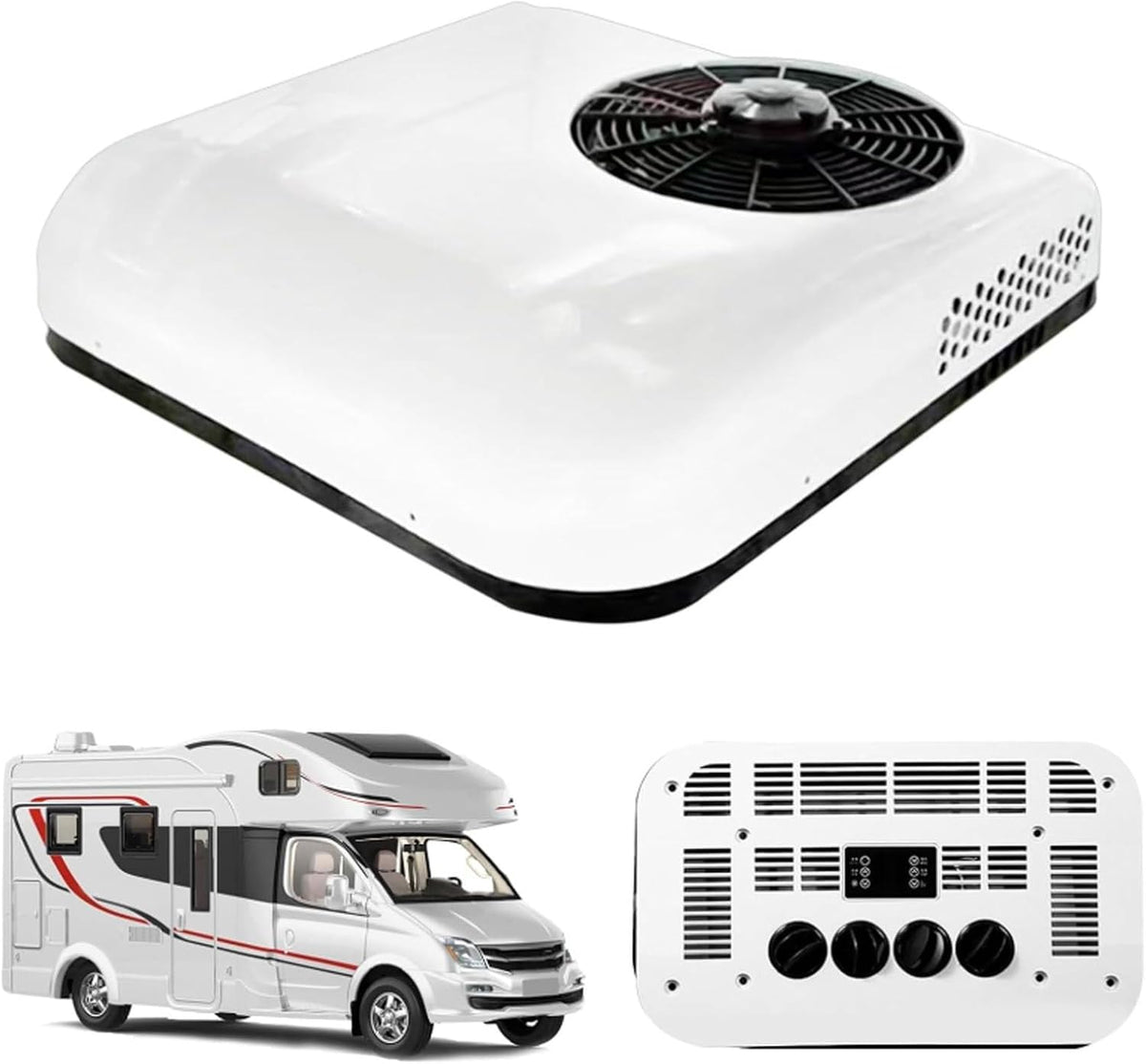 Ar condicionado, Generisch, 24 V, 2600 W, Branco / Preto, para uso diário