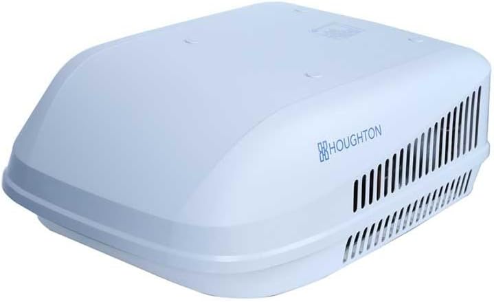 Ar condicionado, Houghton, 3,5 kW, classe energética A, dobrável, com iluminação LED, com comando à distância, Branco, para uso diário