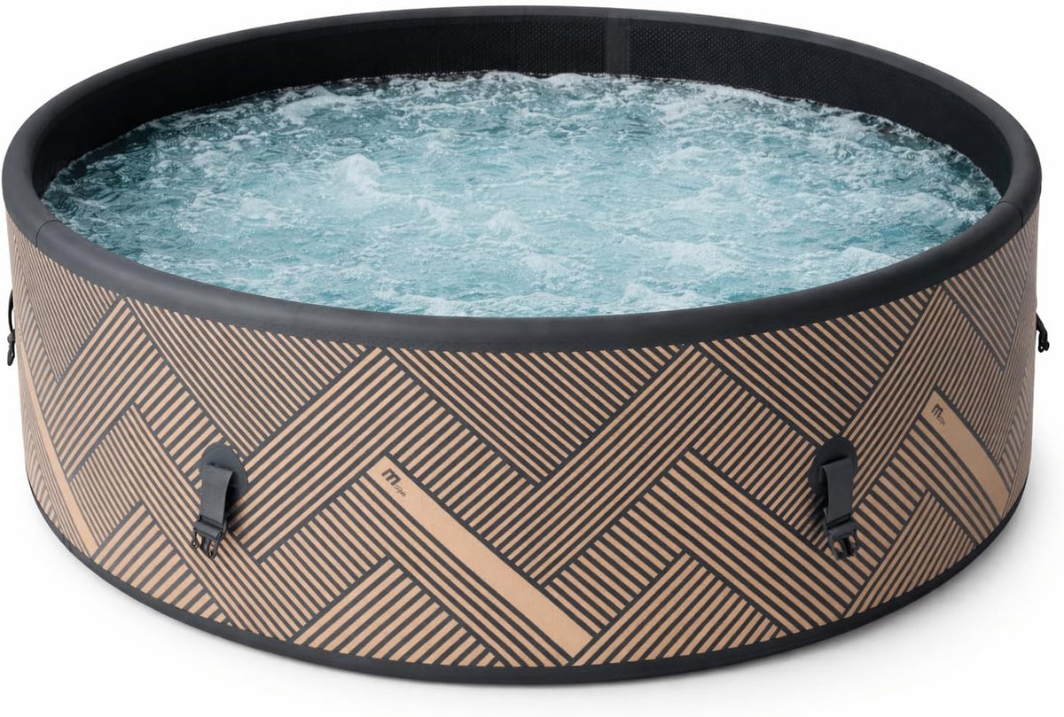 Spa insuflável, MSpa, 2.200 W, 33,9 kg, madeira, plástico, Multicolor, para uso diário