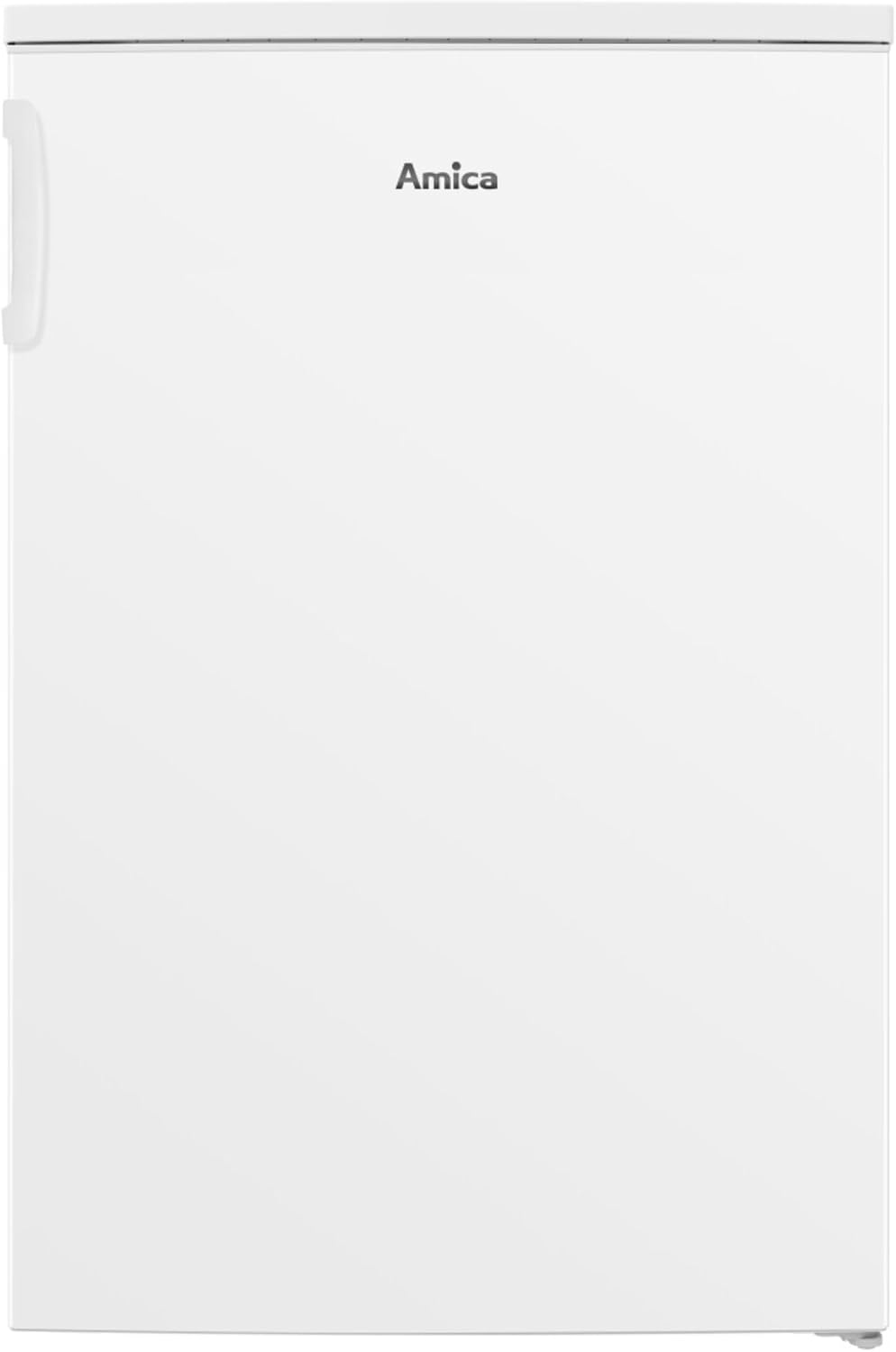 Frigorífico combinado, Amica, 300 W, 107 L, 85cm, 50 L, vidro, Branco, para uso diário