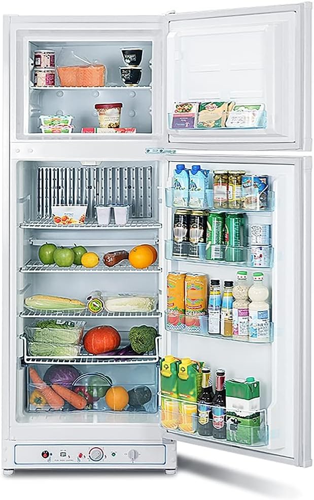 Frigorífico combinado, Smad, 265 L, 220 V, com iluminação LED, com prateleiras, Branco, para uso diário