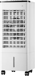 Ar condicionado portátil, Generic, 3 níveis, com temporizador, com rodas, Branco / Preto, para uso diário
