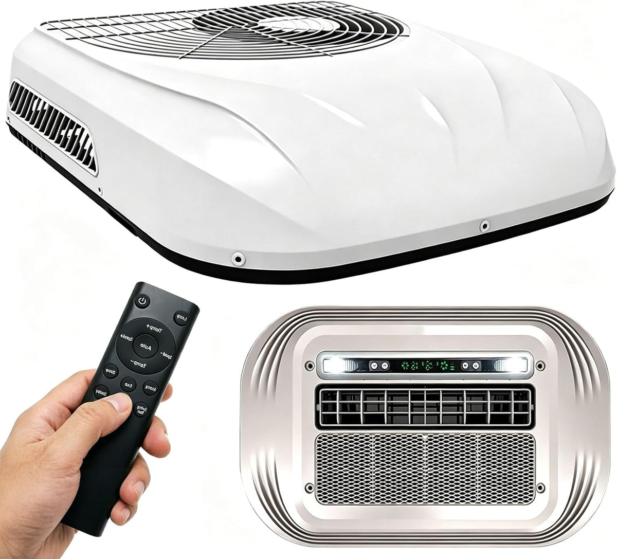 Ar condicionado, Generisch, 1800 W, 400 W, 60 dB, 60 cm, 85 cm, com comando à distância, com temporizador, Branco, para uso diário