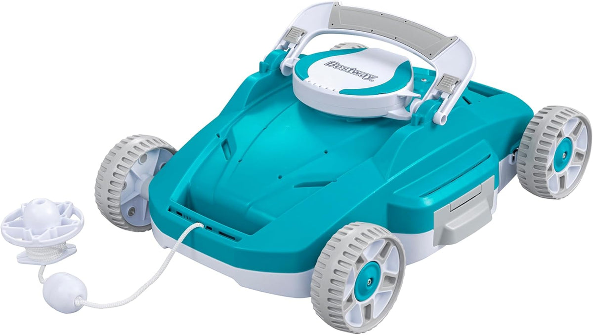 Robô de piscina, Bestway, autonomer, com rodas, aço, Türkis / Branco / Cinzento, para utilização no exterior