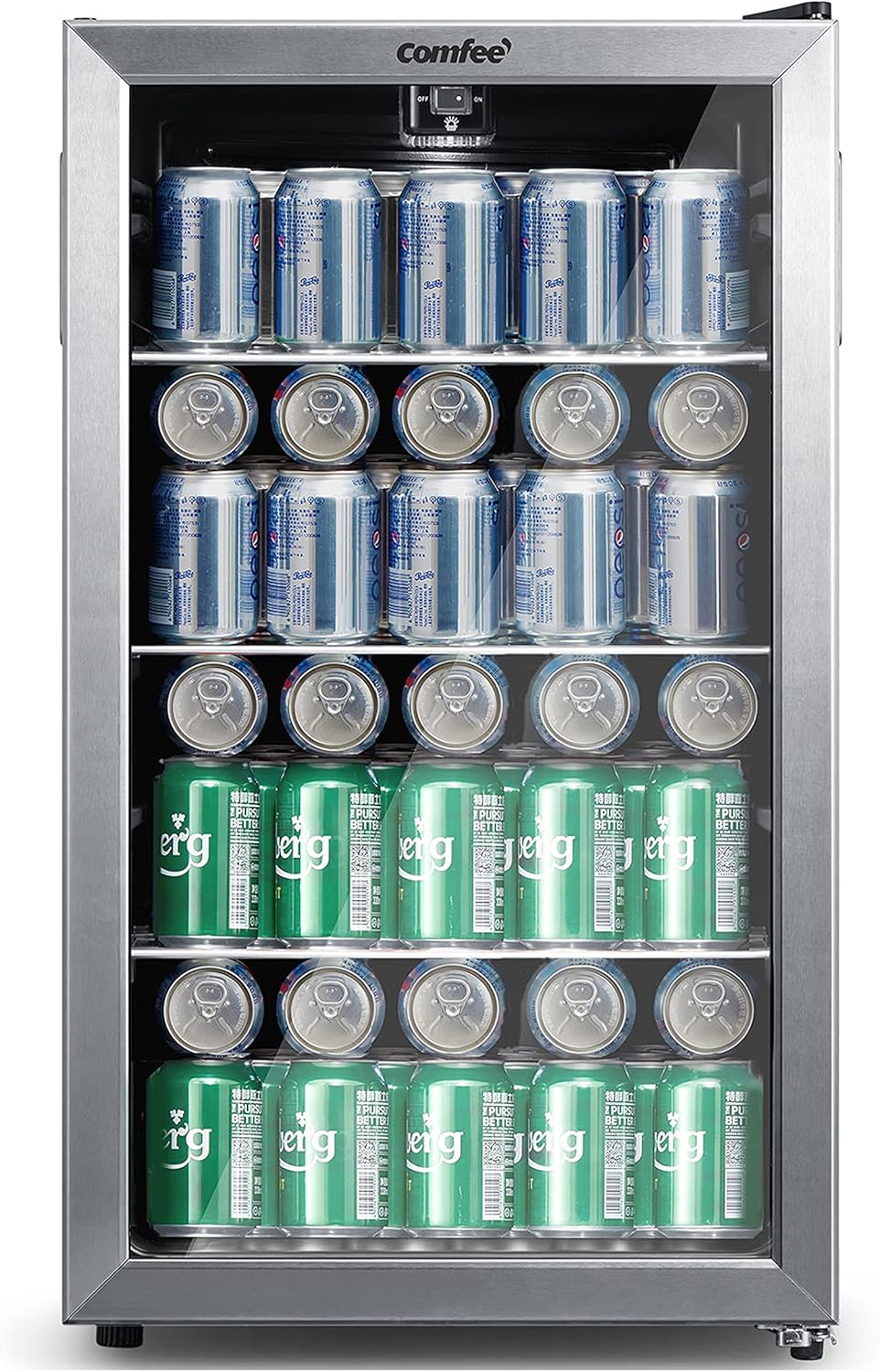 Minifrigorífico, COMFEE', CRV115TAST, Prateado, para uso diário