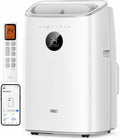 Ar condicionado portátil, DREO, Klimaanlage, 2,5 L/h, 45 dB, 61 dB, 150 cm, com comando à distância, com rodas, Branco, para uso diário