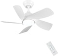 Ventoinha de teto com luz, CJOY, Deckenventilator, 76cm, 5.2W, 8.4W, 11.4W, 16.6W, com comando à distância, com temporizador, Branco, para uso diário
