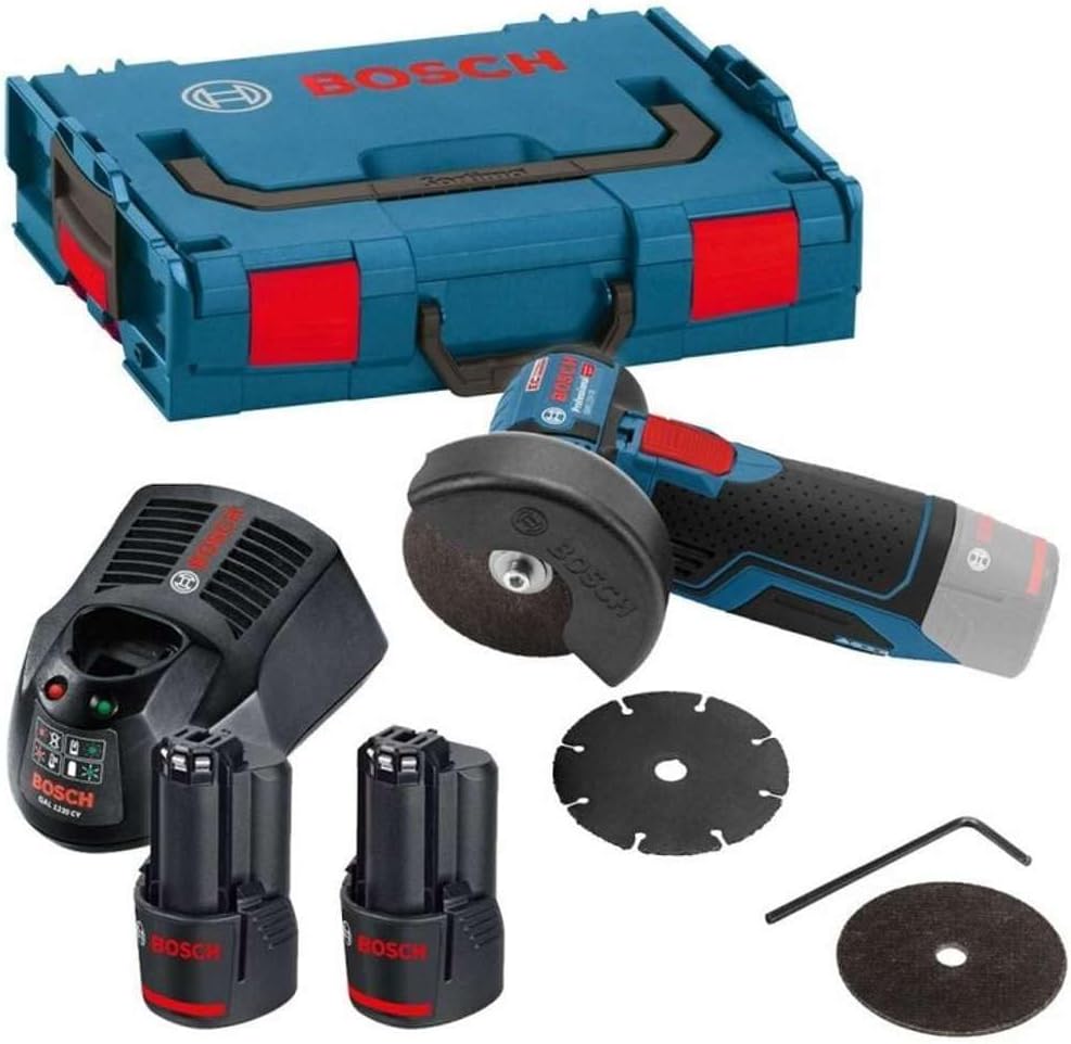 Lixadora, Bosch Professional, 12V, 3.0Ah, 10,8 V, 18V, com bateria, com carregador, Azul / Preto / Vermelho, para trabalhos de manutenção