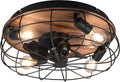 Ventoinha de teto com luz, RL LIVE YOUR LIGHT, R61105032, 3 níveis, 48cm, com comando à distância, com temporizador, madeira, metal, para uso diário
