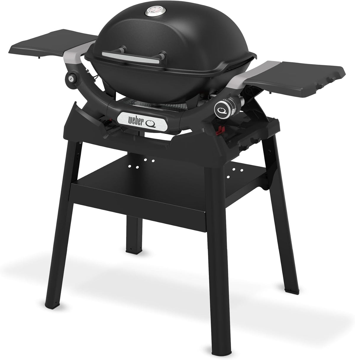 Grelhador a gás, Weber, 1200N, 2,93 kW, dobrável, aço inoxidável, aço, Preto, para utilização no exterior