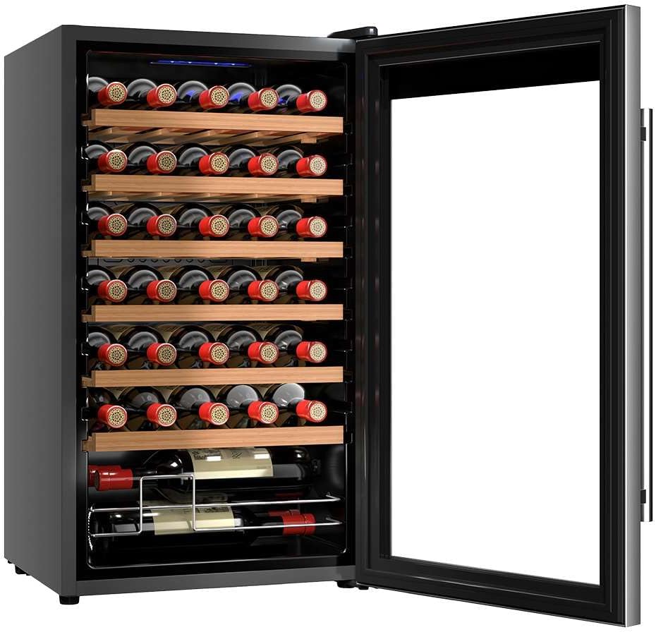 Frigorífico, Cecotec, Vinoteca, 80 l, 41 dB, aço inoxidável, aço, Preto, para uso diário
