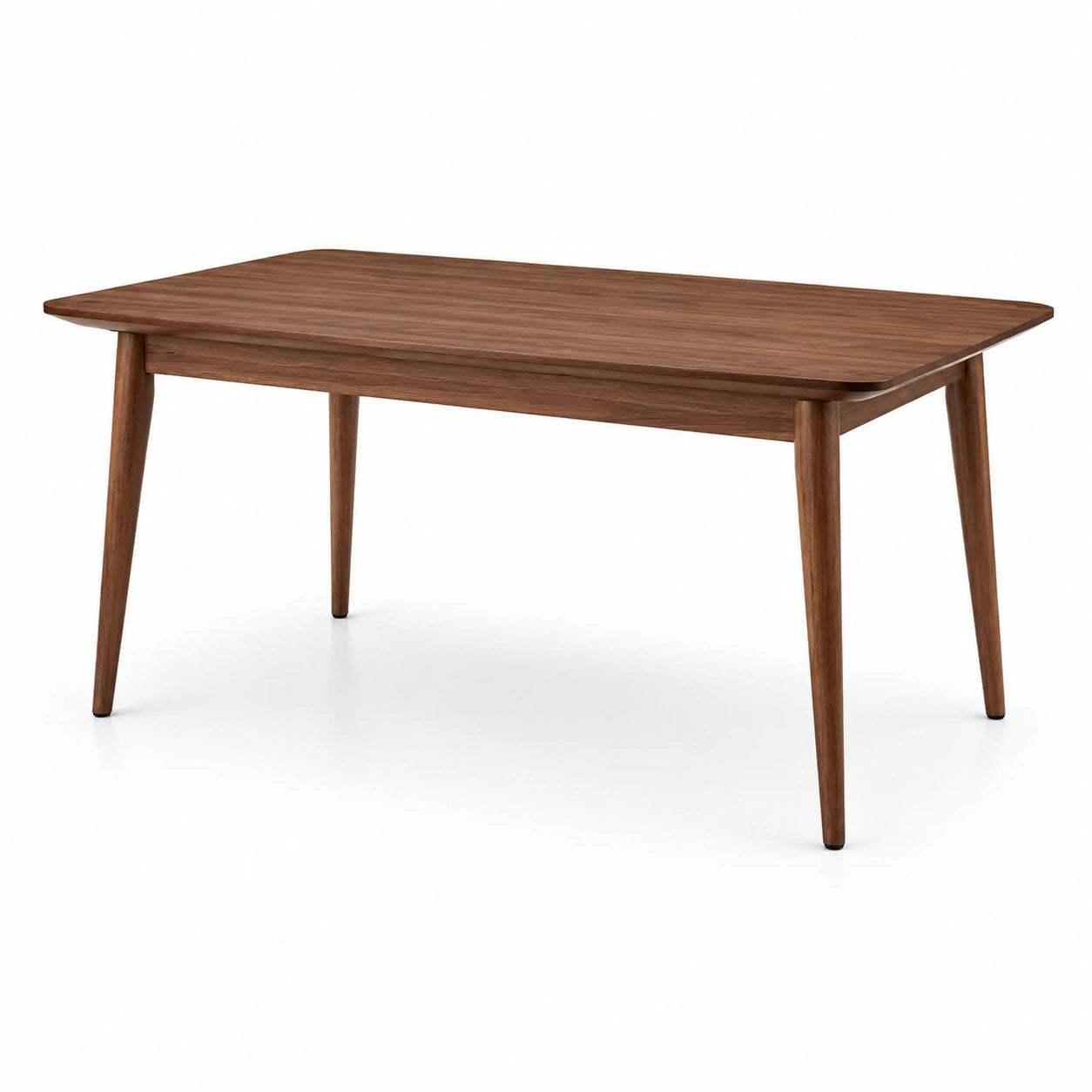 Mesa de comedor de madera de nogal 150x80x75 cm