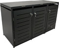 Abrigo para contentores, DEGAMO, 200 × 80 × 116cm, aço inoxidável, aço, Antracite, para utilização no exterior