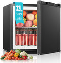 Congelador vertical, FOHERE, Mini, 32L, 49,5cm, 10 kg, 43 dB, 45,4 × 44,3 × 49,5cm, regulável, Preto, para uso diário