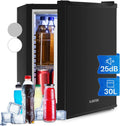 Klarstein, Minifrigorífico, Mini, 30L, regulável, Preto, para uso diário