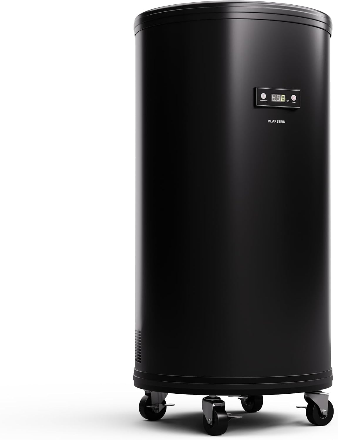 Klarstein, Minifrigorífico, Beersafe, 75L, com iluminação LED, aço inoxidável, aço, Preto, para uso diário