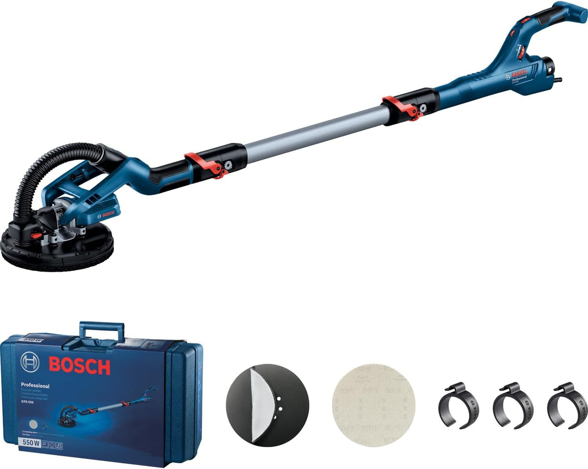 Lixadora, Bosch Professional, Trockenbauschleifer, Azul / Preto / Vermelho, para trabalhos de manutenção
