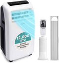 Ar condicionado portátil, SereneLife, Mobile, 3,5 kW, 51 dB, 1450W, 230V, com comando à distância, com temporizador, com controlo por aplicação