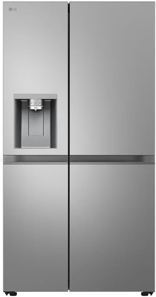 LG, Frigorífico combinado, GSLE81PYBC, 628 L, 73,5 cm, 34 dB, 4,3 L, 92,5 × 179 × 73,5 cm, Prateado, para uso diário