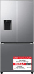 Samsung, Frigorífico combinado, French-Door-K, 178 cm, 495 l, 71,5 cm, 81,7 × 176,6 × 71,5 cm, com controlo por aplicação, aço inoxidável, aço