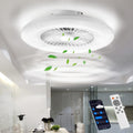 Ventoinha de teto com luz, BKZO, 60CM, 40 W, 20 W, com comando à distância, Branco, para uso diário