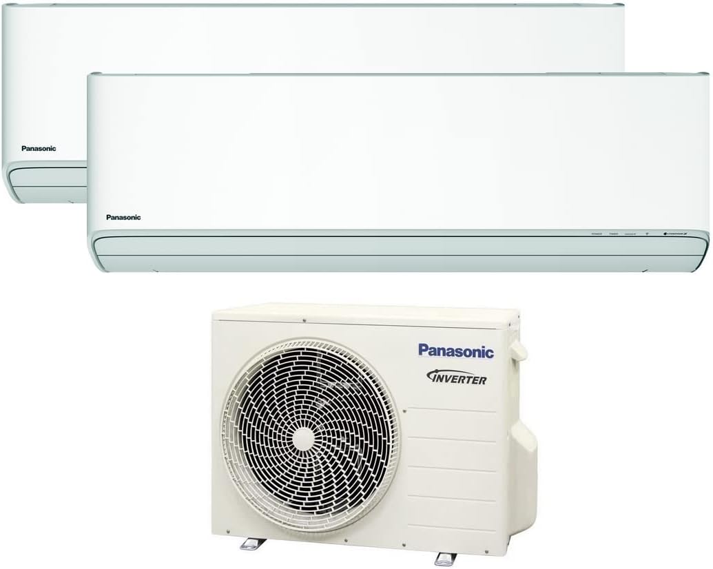 Ar condicionado split, Panasonic, 7000, classe energética A+++, com comando à distância, com temporizador, com controlo por aplicação, Branco