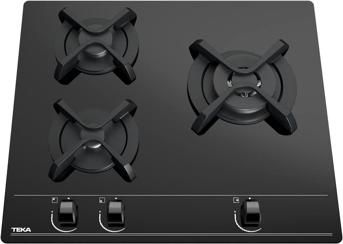Placa de cozinha, Teka, 60 cm, 3,50 kW, 1,75 kW, 1,00 kW, aço, vidro, Multicolor, para a cozinha