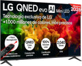 LG, Televisor portátil, 75QNED80B6A, 11,6 kg, com iluminação LED, Multicolor, para a sala