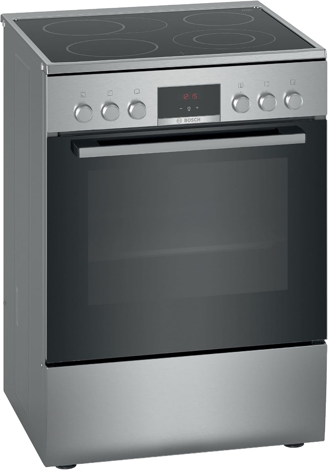 Bosch, Fogão, HKR39C250, 60 cm, com iluminação LED, Prateado / Preto, para uso diário