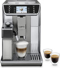 Máquina de café automática, De'Longhi, PrimaDonna, 3,5 ', 200 g, com controlo por aplicação, aço inoxidável, aço, Prateado, para a cozinha