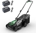 Corta-relva, KraftSense, 40V, 43 cm, 5Ah, 20V, dobrável, com bateria, Preto / Verde, para utilização no exterior
