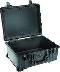 Equipamento elétrico, PELI, 1560, 44 L, 4,2 kg, resistente à água, com rodas, aço inoxidável, aço, Preto, para uso diário