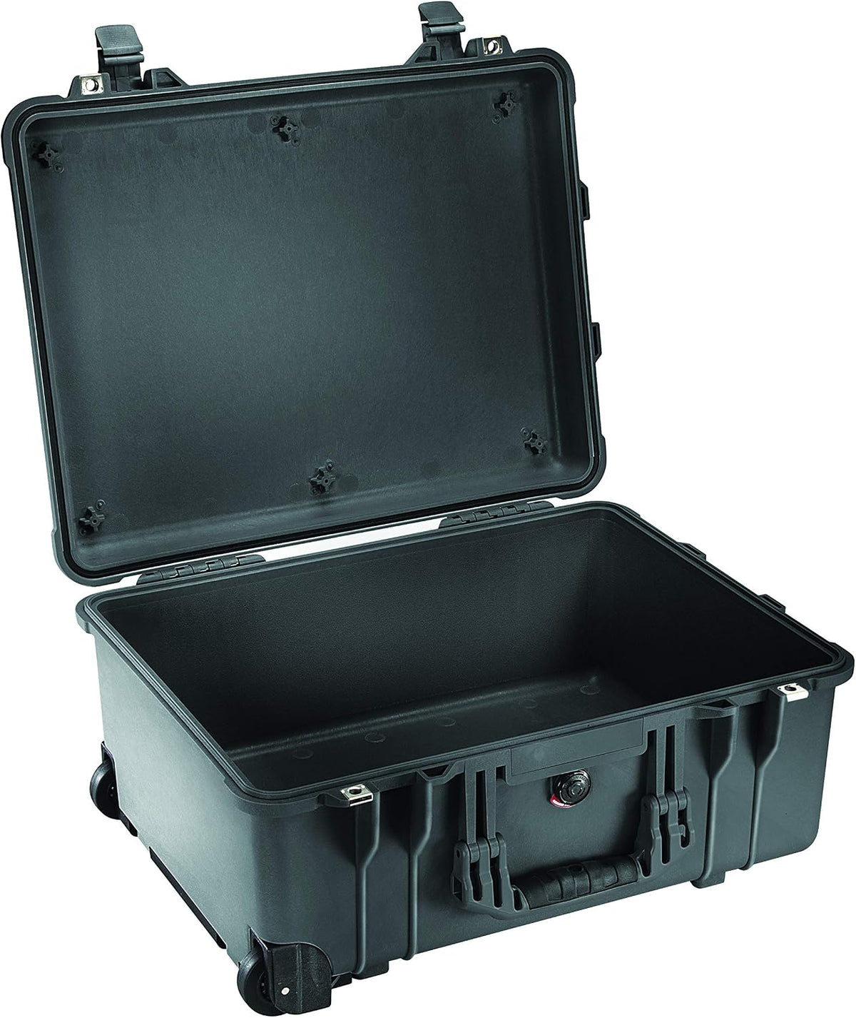 Equipamento elétrico, PELI, 1560, 44 L, 4,2 kg, resistente à água, com rodas, aço inoxidável, aço, Preto, para uso diário