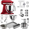 Picadora de carne, KitchenAid, Artisan, aço inoxidável, aço, Vermelho / Prateado, para uso diário