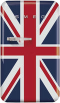 Frigorífico combinado, Smeg, FAB10RDUJ6, 97 cm, 54,5 cm, 70 cm, regulável, Azul / Branco / Vermelho, para uso diário