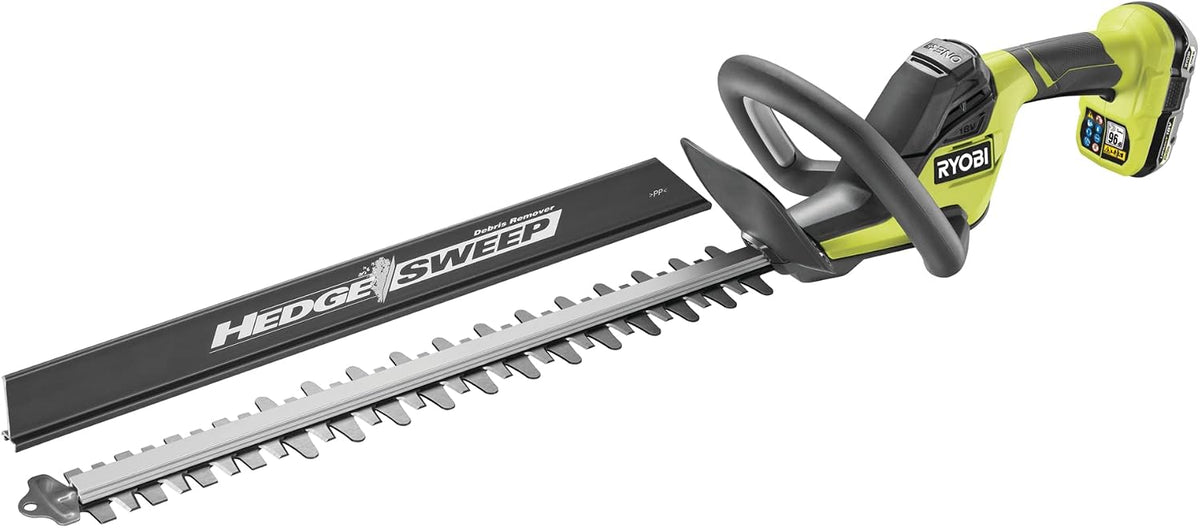 RYOBI, Corta-sebes, RY18HT50A-120, 18 V, 50 cm, 2,0 Ah, com bateria, com carregador, Amarelo / Preto, para utilização no exterior
