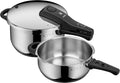 Panela de pressão, WMF, Perfect, 4,5l, 3l, 22cm, 3,0l, aço inoxidável, aço, Prateado / Preto, para a cozinha