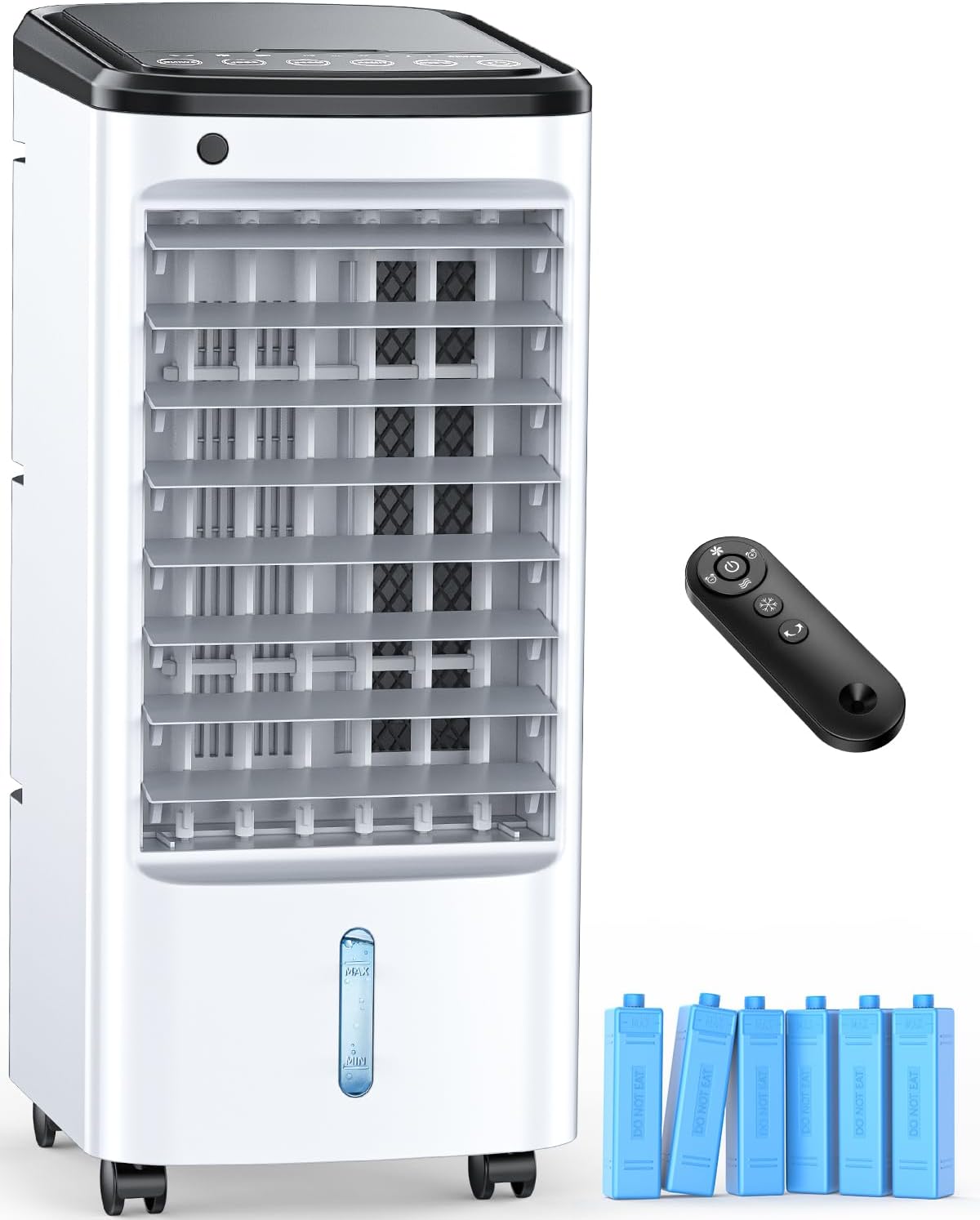 Ar condicionado portátil, FANCOLE, Tragbare, com comando à distância, com temporizador, Branco / Preto, para uso diário