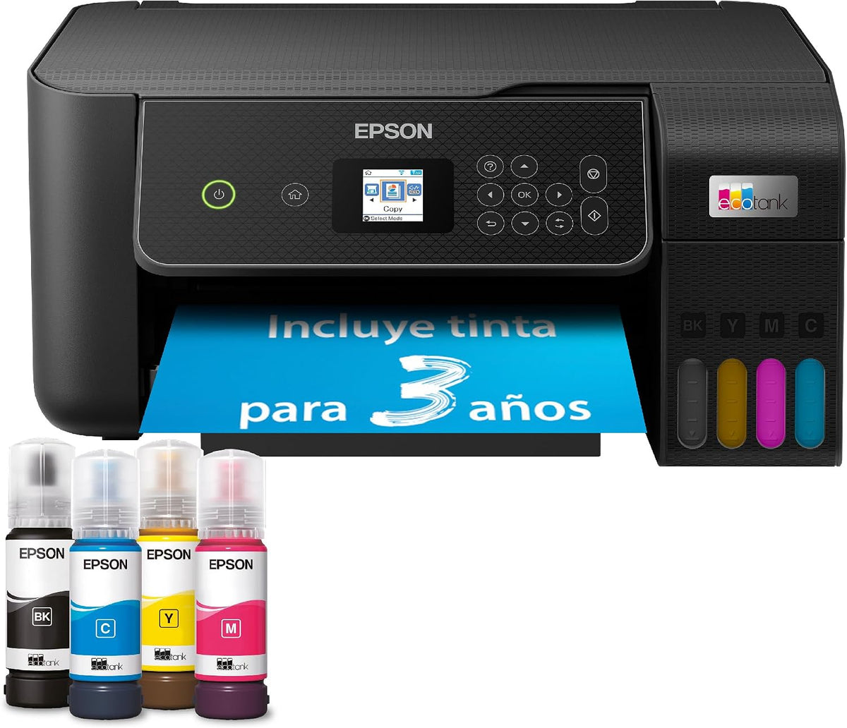 Epson, Artigo para casa, ET-2870, 3,7 cm, com controlo por aplicação, Preto, para uso diário
