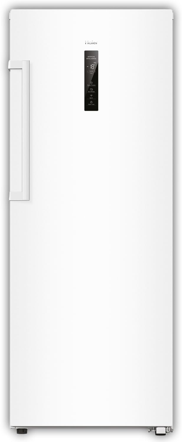 Congelador vertical, Haier, Gefrierschrank, 226 L, 153,5 cm, 59,8 × 73,7 × 153,5 cm, Branco, para uso diário