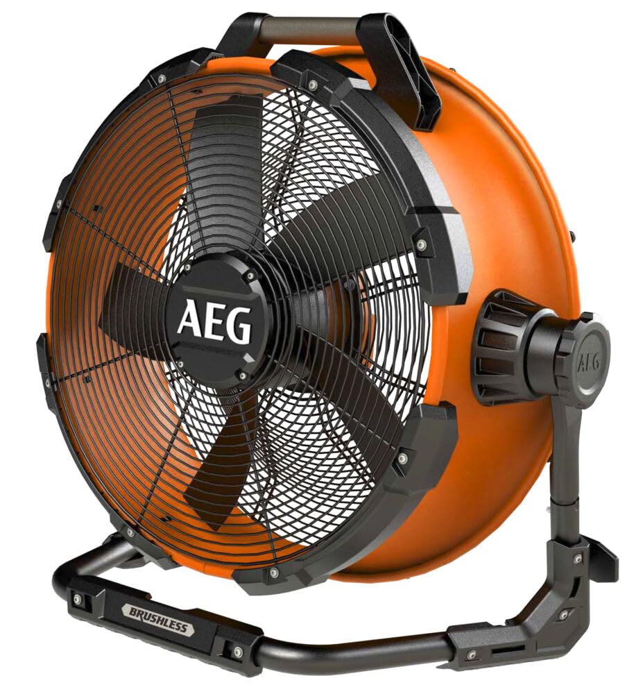 AEG, Ventoinha, Ventilator, 18V, 57,5 cm, 6 níveis, 46 cm, sem bateria, Laranja / Preto, para uso diário