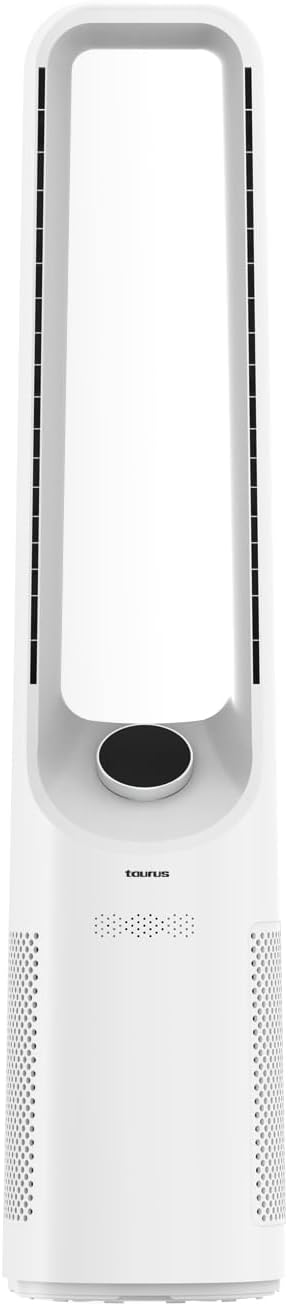 Ventoinha de torre, Taurus, Babel, 12 níveis, com comando à distância, com temporizador, Branco, para uso diário